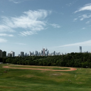 The view from Riverdale Park, where I often end my long runs. 